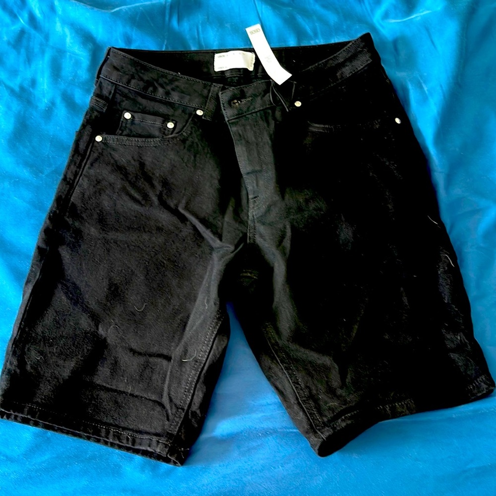ASOS Black Jean Shorts - Brand New - 32W